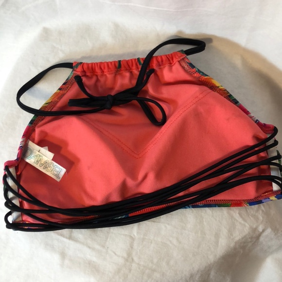 DAMSEL Floral Bikini top Medium & bottom Large - Picture 6 of 8